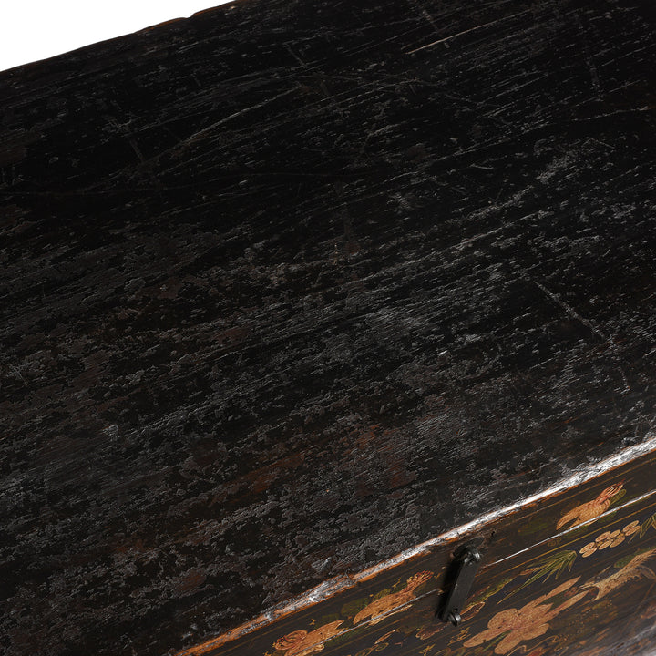 Surface Top From Painted Opera Chest from Shanxi - 19thC | INDIGO ANTIQUES