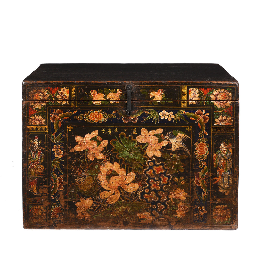 Painted Opera Chest from Shanxi - 19thC | INDIGO ANTIQUES