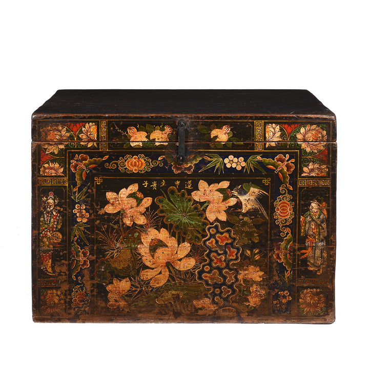 Painted Opera Chest from Shanxi - 19thC | INDIGO ANTIQUES