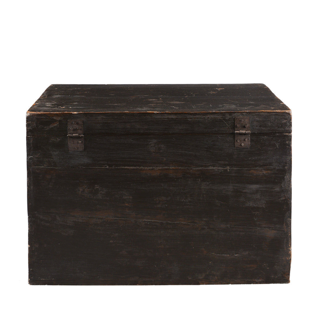 Back Of Antique Painted Opera Chest From Shanxi - 19th Century | INDIGO ANTIQUES