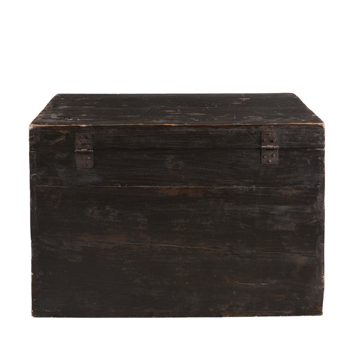 Back Of Antique Painted Opera Chest From Shanxi - 19th Century | INDIGO ANTIQUES