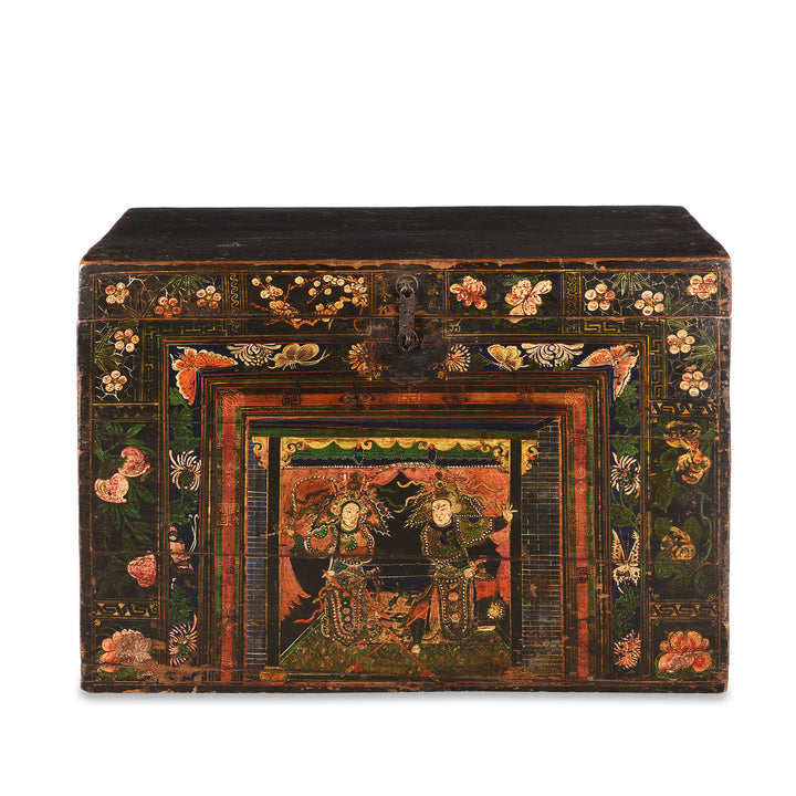 Antique Painted Opera Chest From Shanxi - 19th Century | INDIGO ANTIQUES