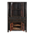 Black Lacquer Kitchen Cabinet From Tianjin - 19th Century