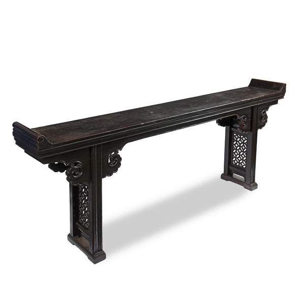 Black Lacquer Altar Table from Shanxi - Early 19thC