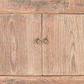 4 Door Rustic Elm Sideboard From Shanxi - 19thC