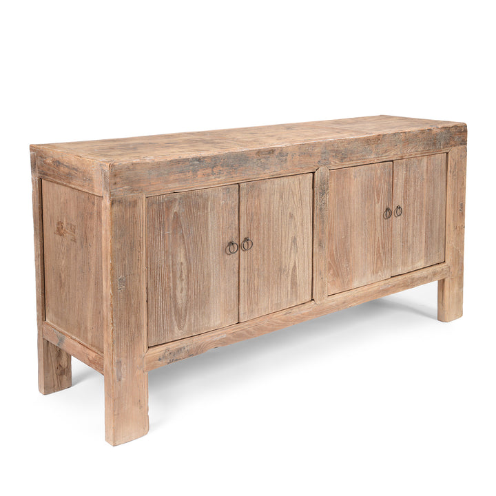 4 Door Rustic Elm Sideboard From Shanxi - 19thC | Indigo Antiques