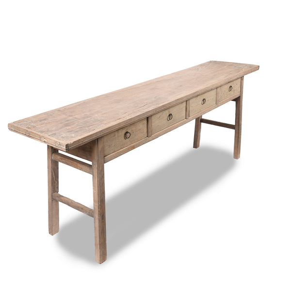4 Drawer Cypress Altar Table From Shanxi - 19thC