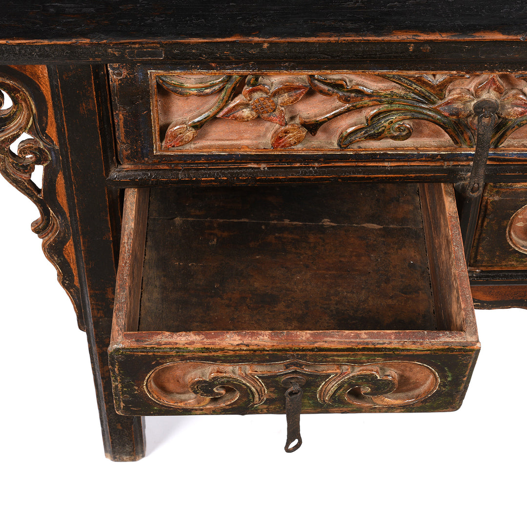 Drawer Interior From Coffer Table From Gansu Province - 19thC | Indigo Antiques