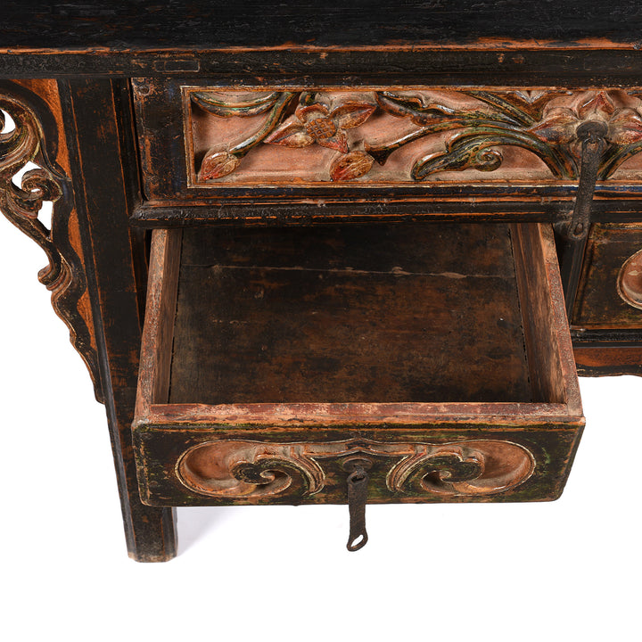 Drawer Interior From Coffer Table From Gansu Province - 19thC | Indigo Antiques