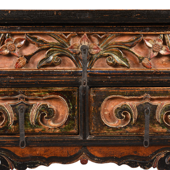 Detail From Coffer Table From Gansu Province - 19thC | Indigo Antiques