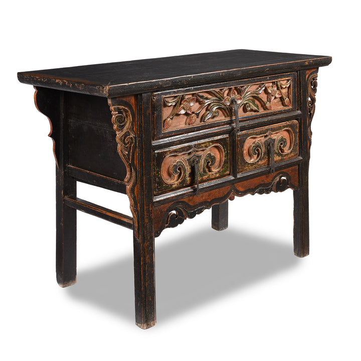 Angled View From Coffer Table From Gansu Province - 19thC | Indigo Antiques