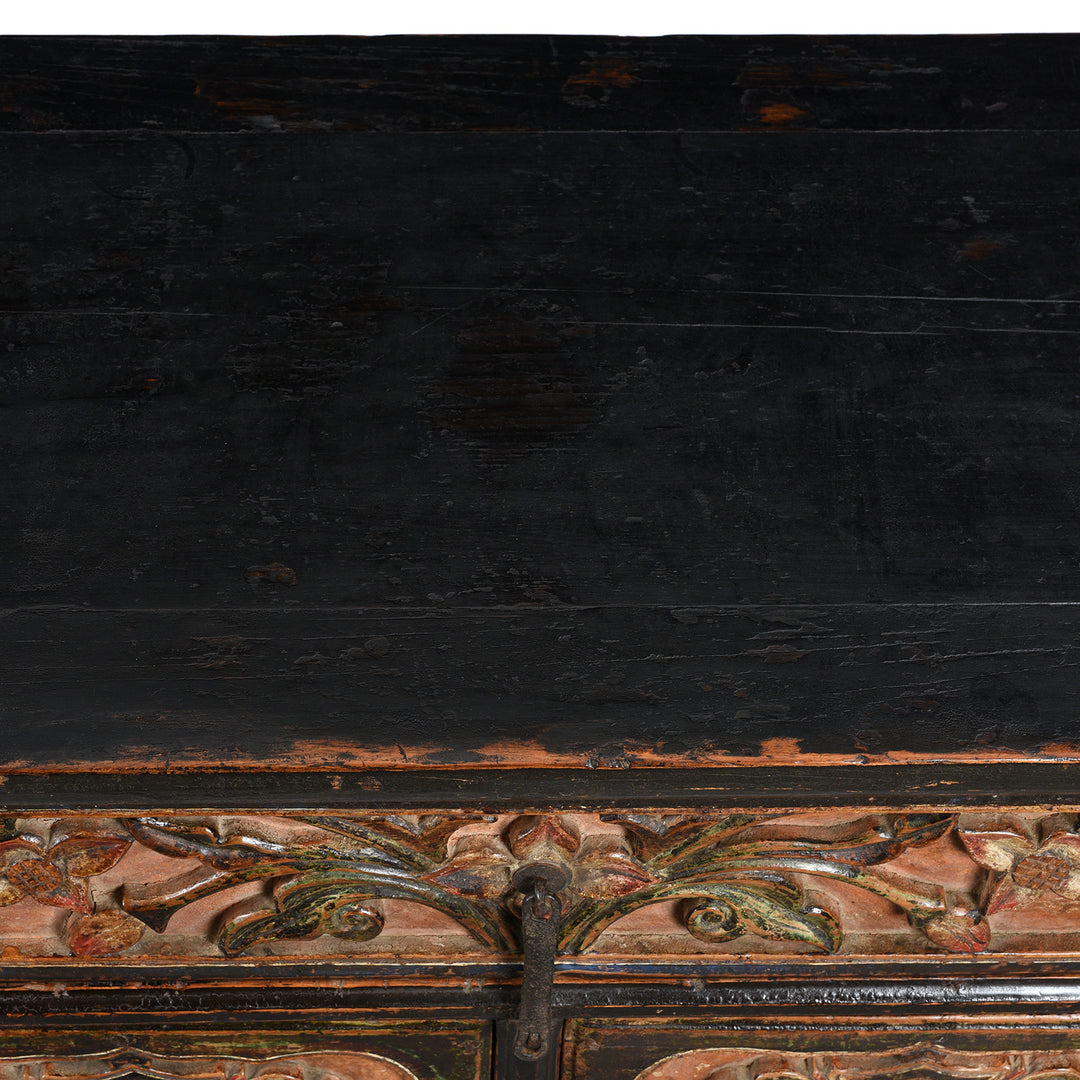 Surface Top Detail From Coffer Table From Gansu Province - 19thC | Indigo Antiques