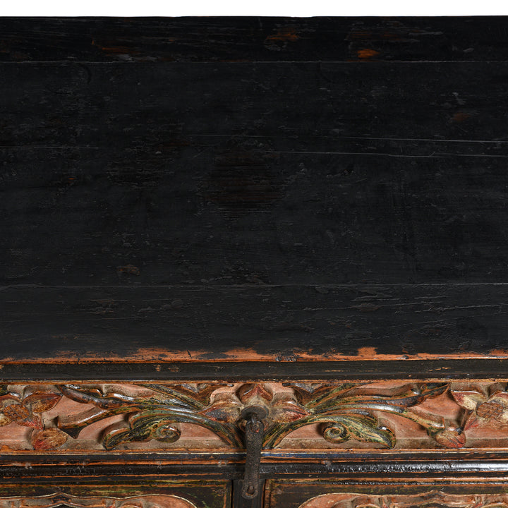 Surface Top Detail From Coffer Table From Gansu Province - 19thC | Indigo Antiques