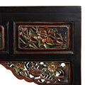 Carved Black Lacquer Elm Altar Table From Gansu -19th Century