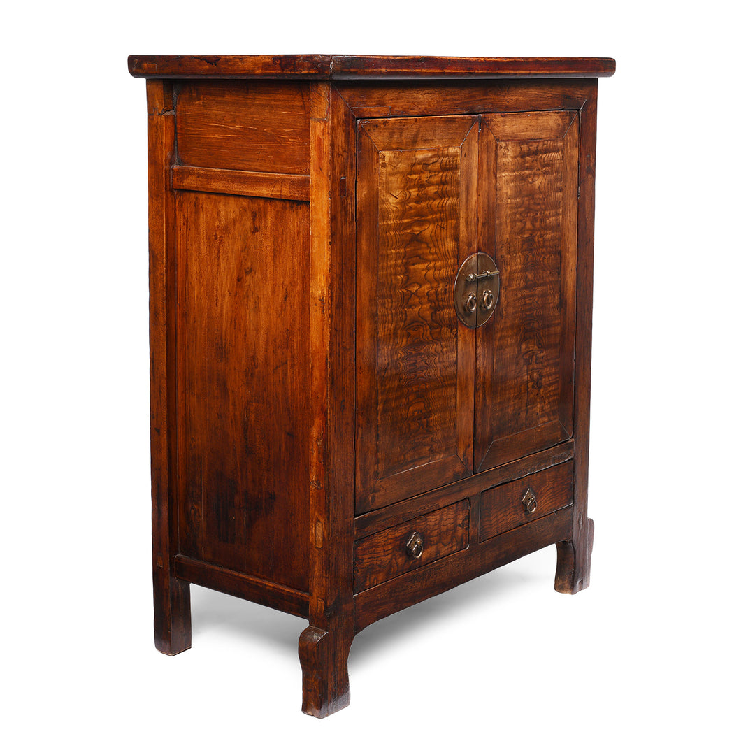 Mulberry & Walnut Chinese Cabinet From Gansu - 19thC | Indigo Antiques