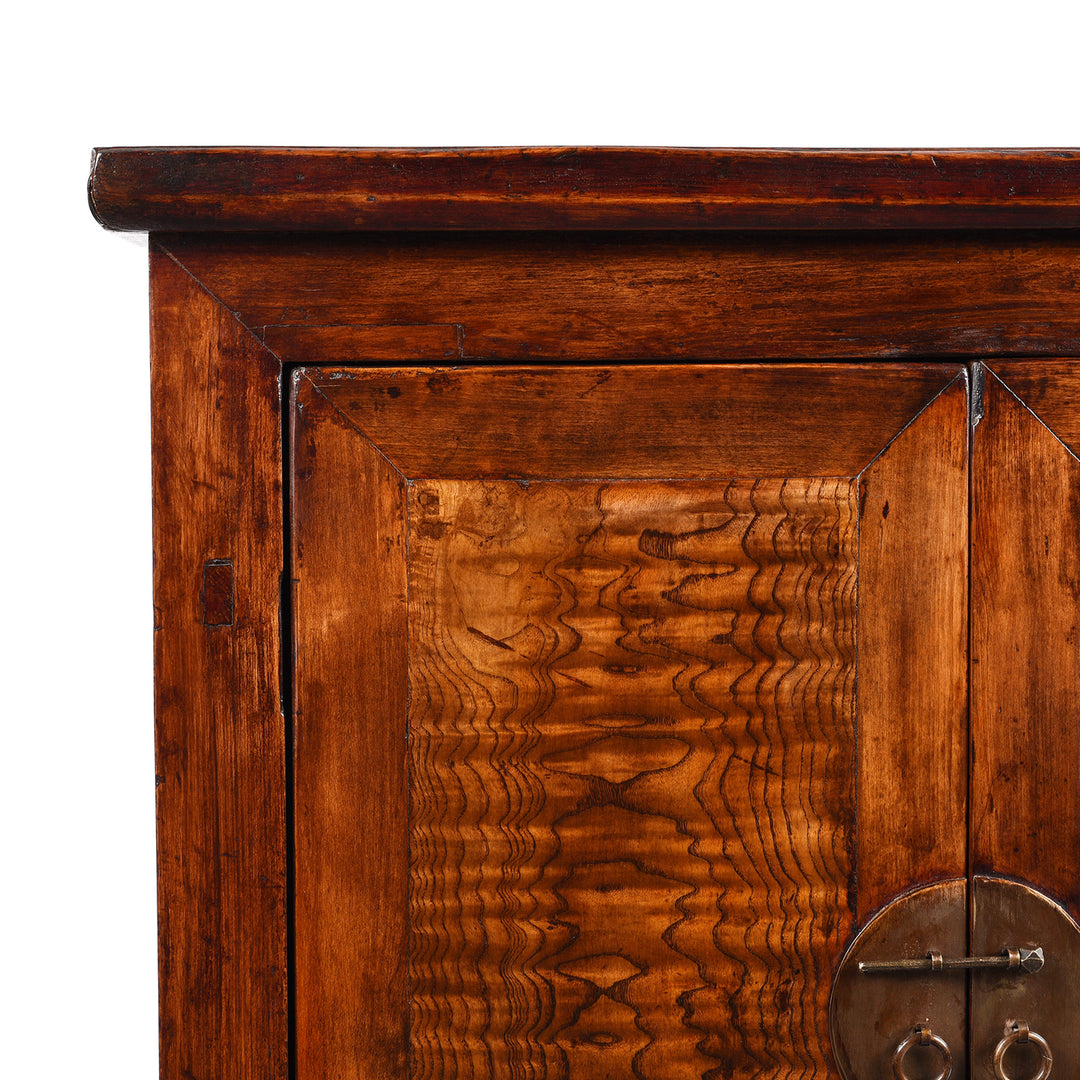 Mulberry & Walnut Chinese Cabinet From Gansu - 19thC | Indigo Antiques
