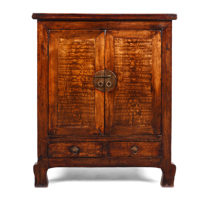 Mulberry & Walnut Chinese Cabinet From Gansu - 19thC | Indigo Antiques