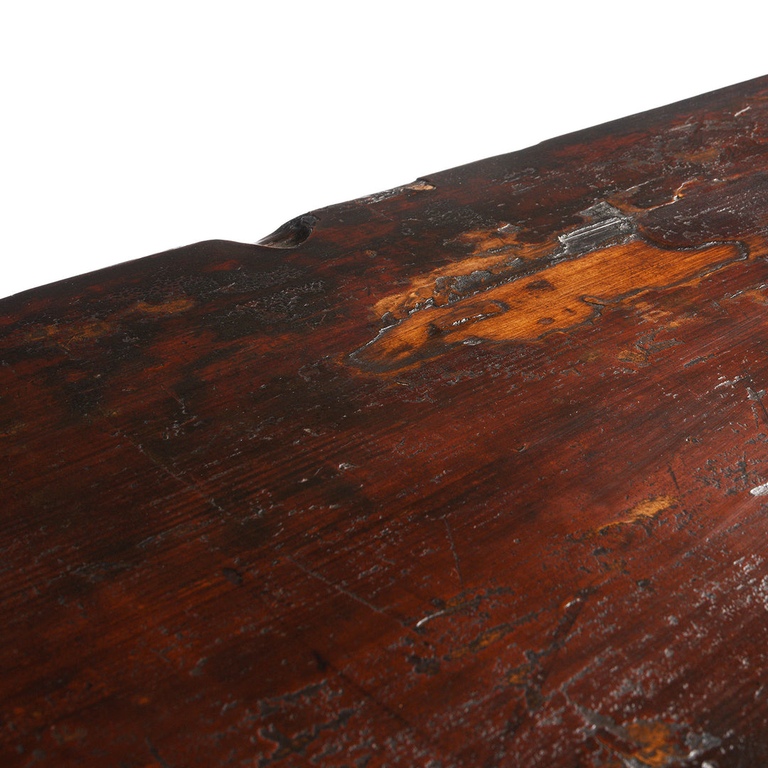 Surface Detail From Painted Long Sideboard From Qinghai Province - 19thC | Indigo Antiques
