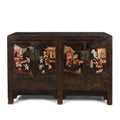 Black Lacquer Sideboard From Shanxi - 18th Century