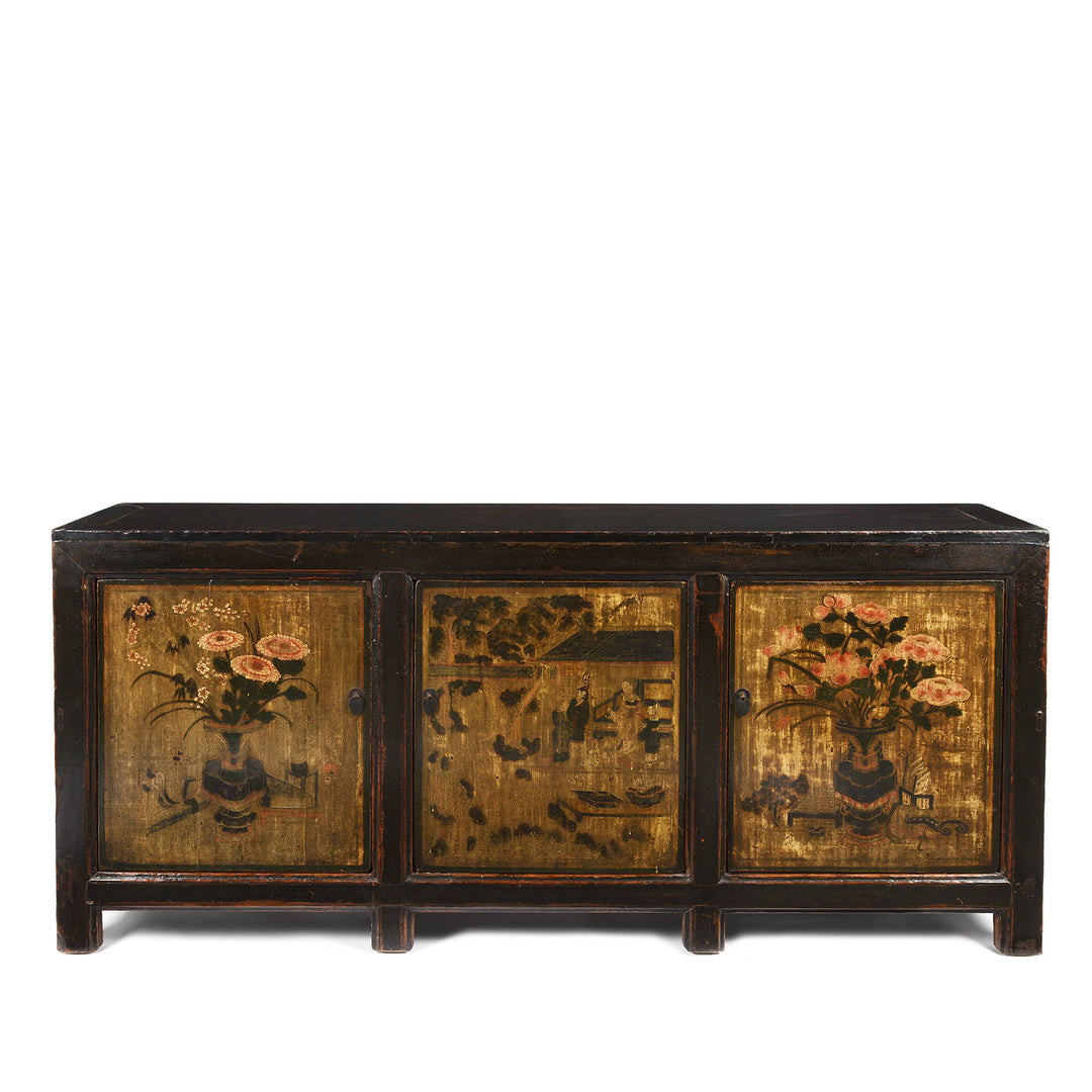 Painted Mongolian Elm Sideboard - 19thC | Indigo Antiques