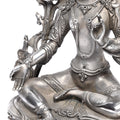 Silver Plated Bronze Statue Of The Tibetan Goddess Tara