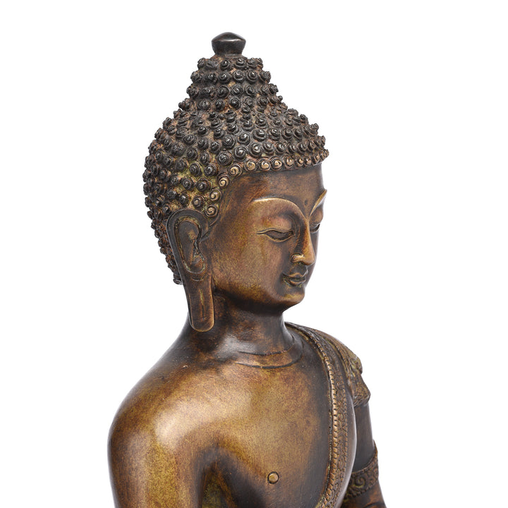 Detail From Statue Of Buddha - Dhyana Mudra Pose | Indigo Antiques