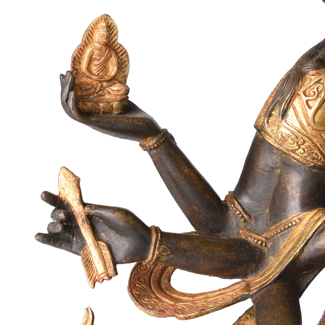 Detail From Gilded Statue of Usnisavijaya -  Buddha of Longevity | Indigo Antiques
