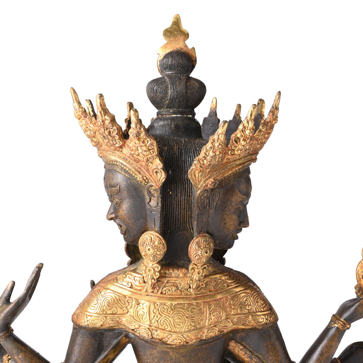 Reverse Detail From Gilded Statue of Usnisavijaya -  Buddha of Longevity | Indigo Antiques