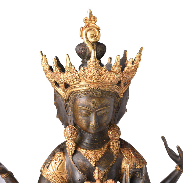Gilded Statue of Usnisavijaya -  Buddha of Longevity