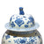 Blue & White Porcelain Temple Jar - Lucky Symbols Design | Indigo Antiques