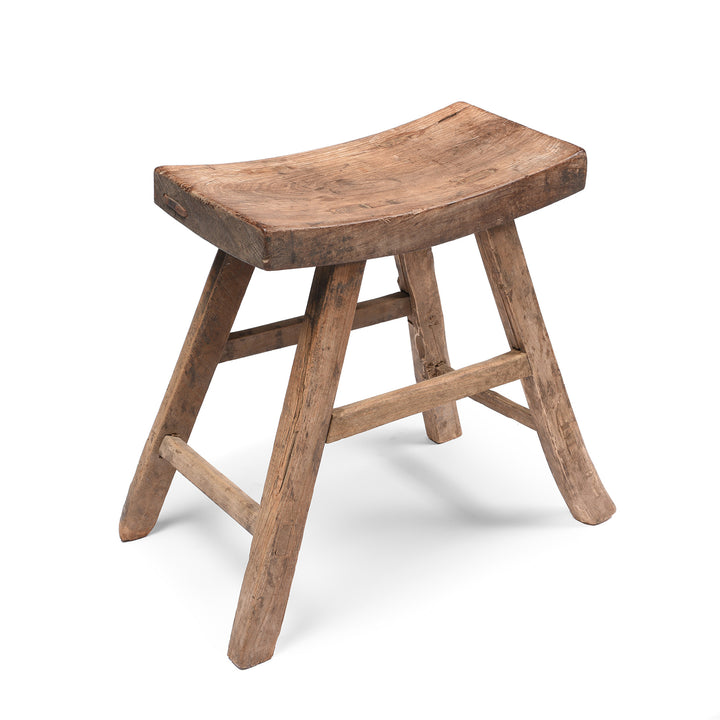 Chinese Elm Saddle Stool From Shanxi - 19thC | Indigo Antiques