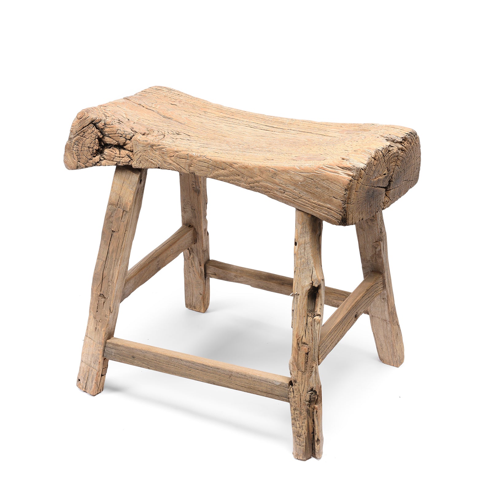 Chinese Elm Saddle Stool From Shanxi - 19thC | Indigo Antiques