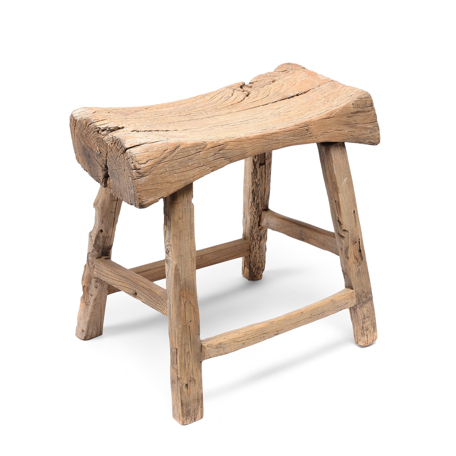 Chinese Elm Saddle Stool From Shanxi - 19thC | Indigo Antiques