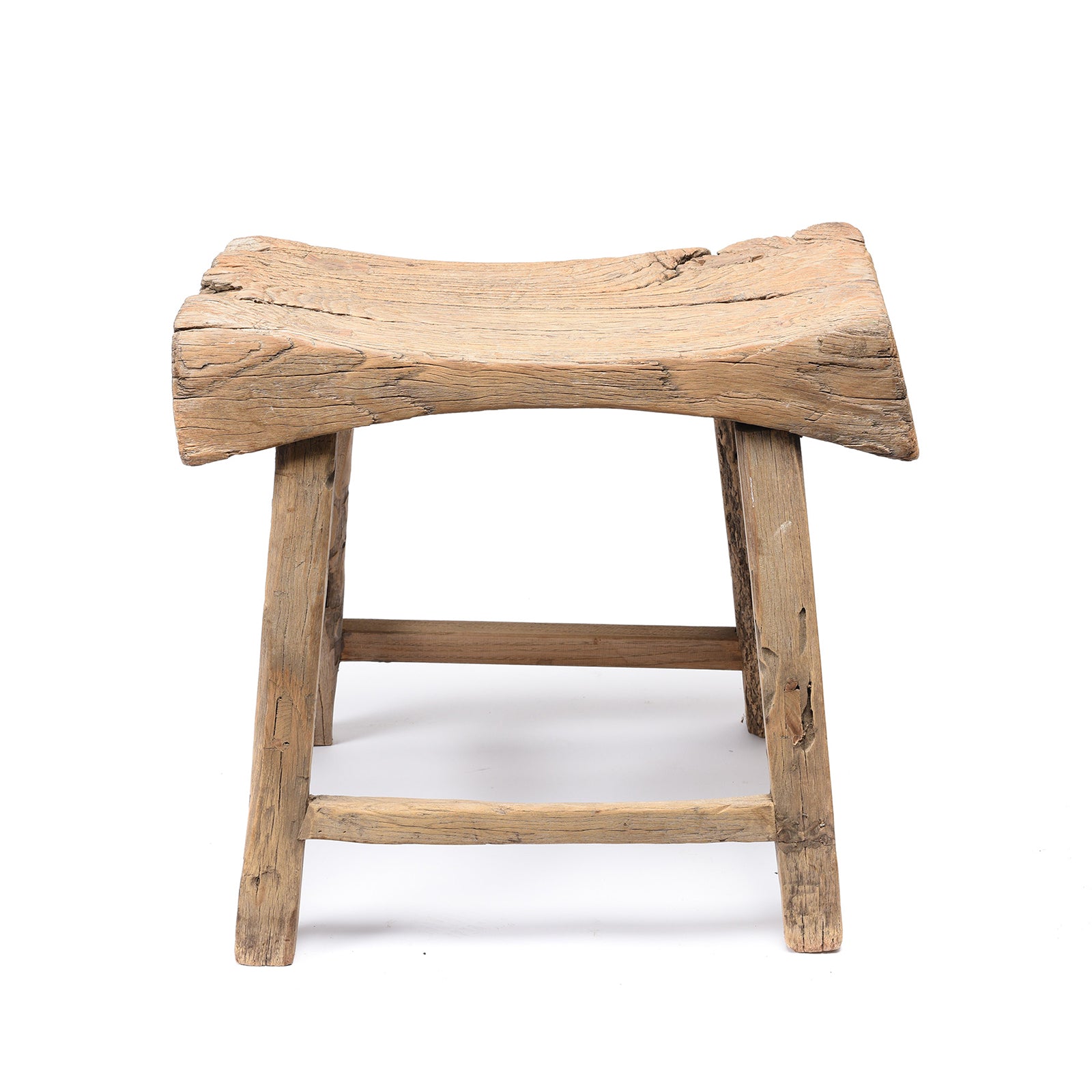 Chinese Elm Saddle Stool From Shanxi - 19thC | Indigo Antiques