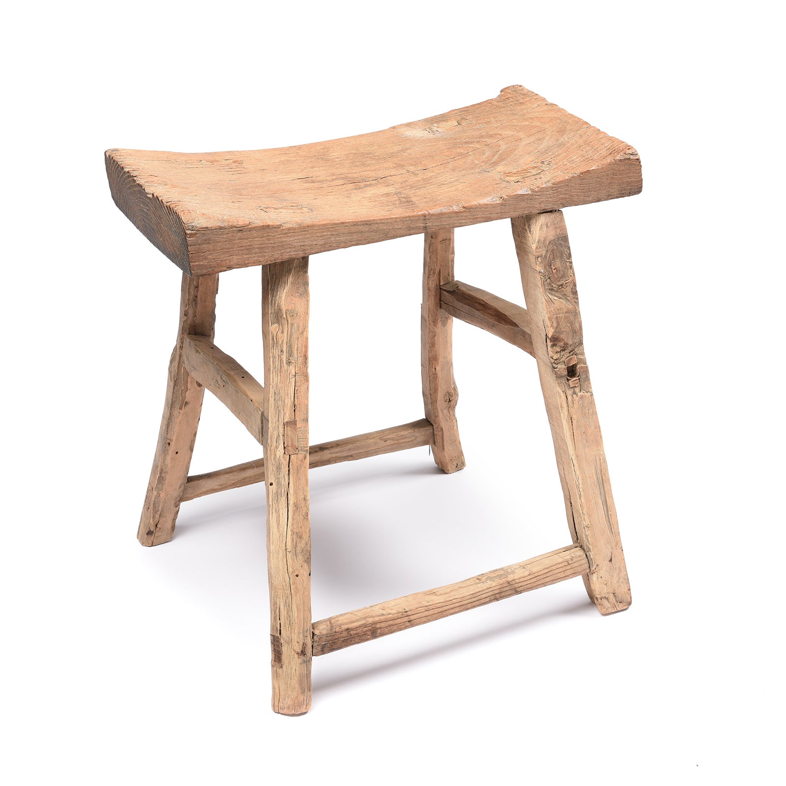Chinese Elm Saddle Stool From Shanxi - 19thC | Indigo Antiques