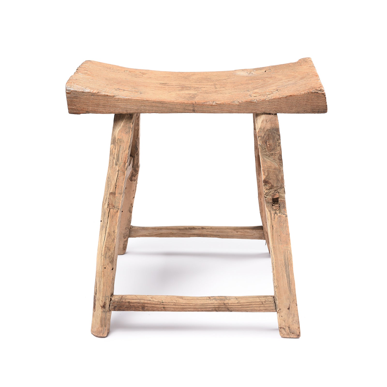 Chinese Elm Saddle Stool From Shanxi - 19thC | Indigo Antiques