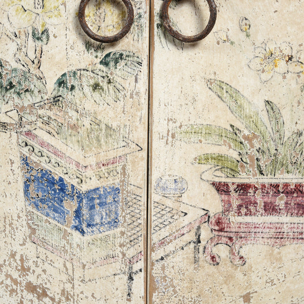 6 Door Painted Mongolian Sideboard - Late 19thC