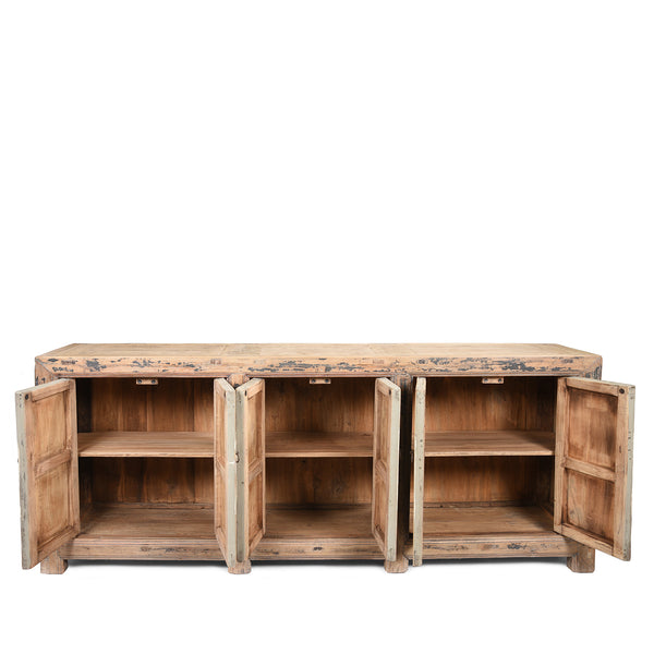 6 Door Painted Mongolian Sideboard - Late 19thC