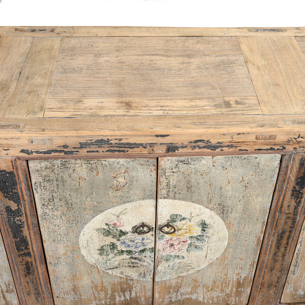 6 Door Painted Mongolian Sideboard - Late 19thC