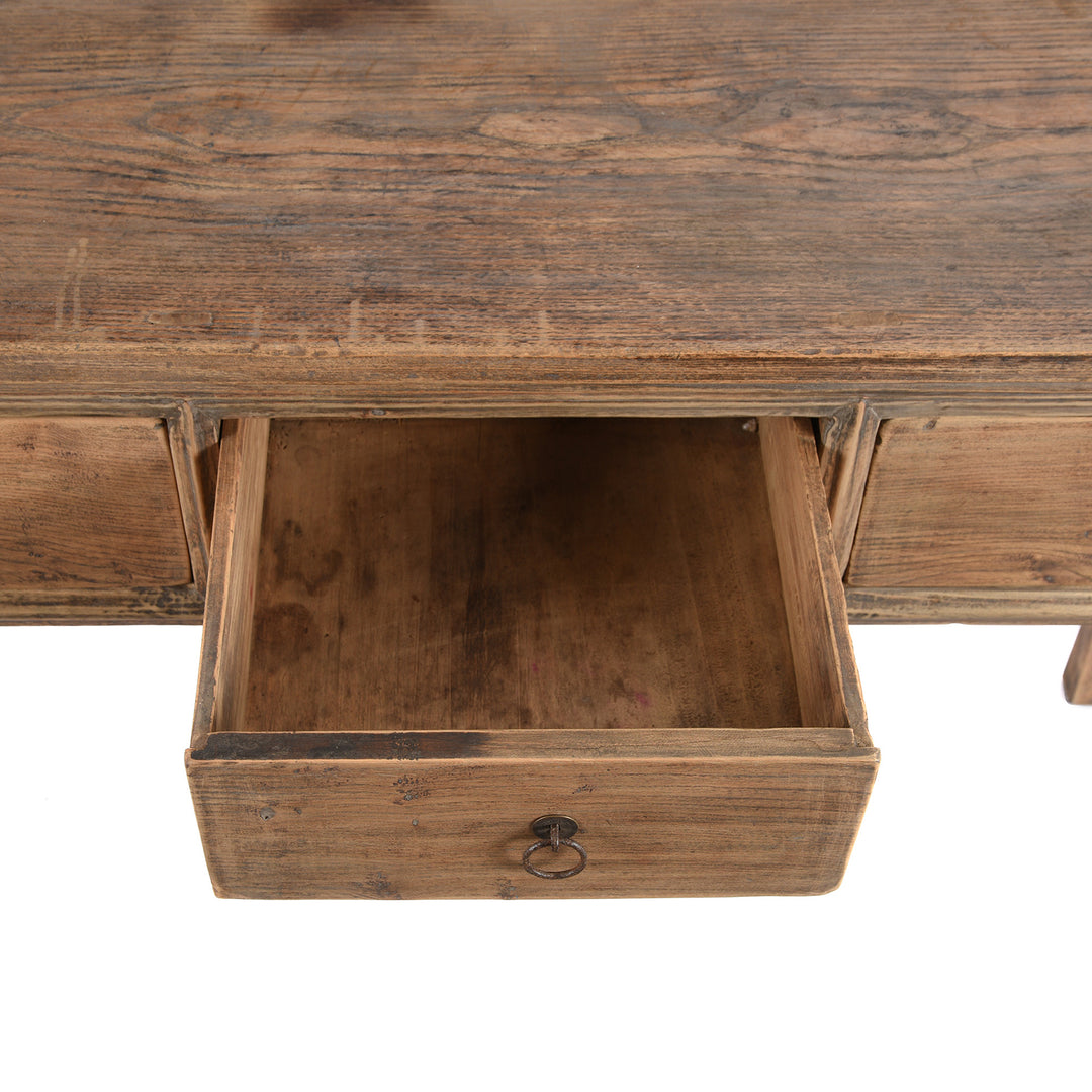 Interior Of Antique 4 Drawer Chinese Elm Altar Table - 19thC | indigo Antiques