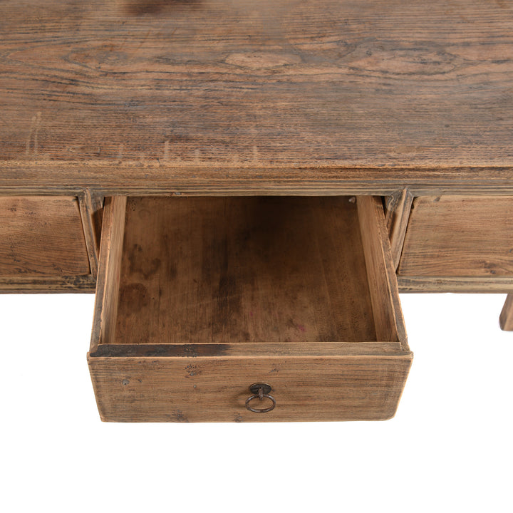 Interior Of Antique 4 Drawer Chinese Elm Altar Table - 19thC | indigo Antiques