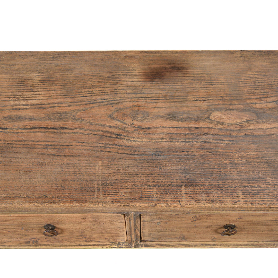 Top Of Antique 4 Drawer Chinese Elm Altar Table - 19thC | indigo Antiques