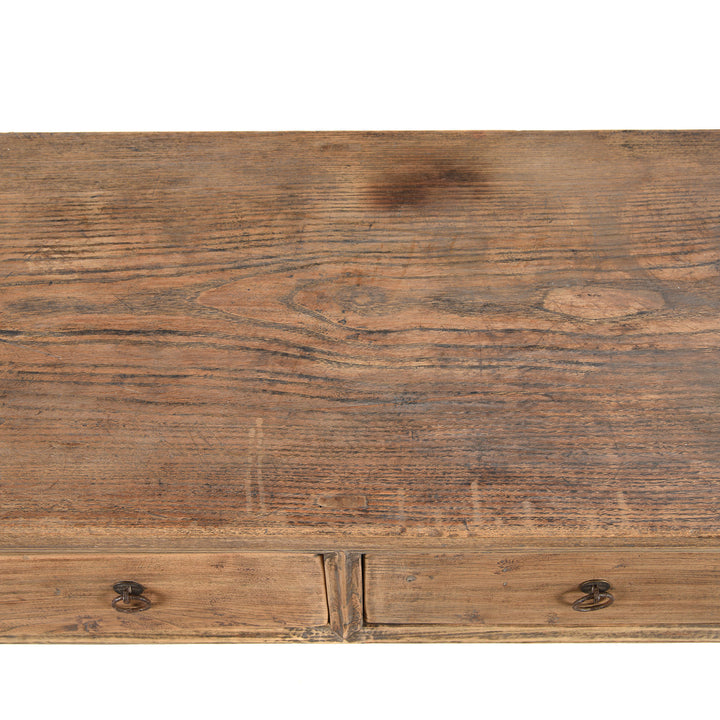 Top Of Antique 4 Drawer Chinese Elm Altar Table - 19thC | indigo Antiques