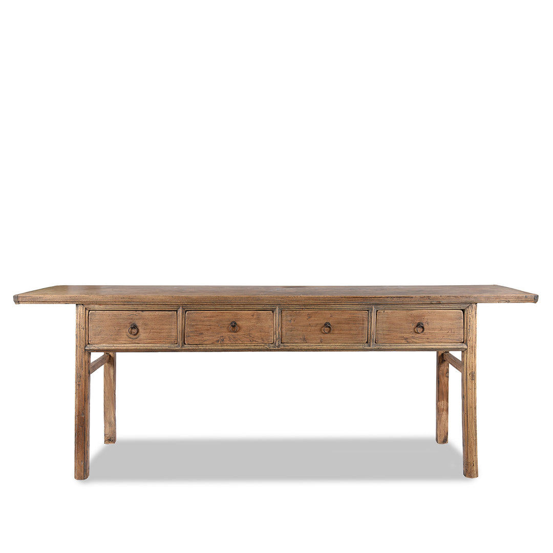 Antique 4 Drawer Chinese Elm Altar Table - 19thC | indigo Antiques