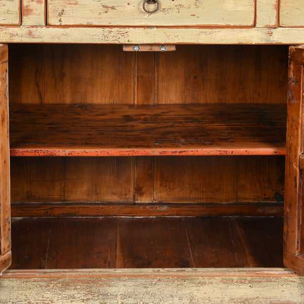 Chinese Grey Lacquer Sideboard Made From Reclaimed Wood