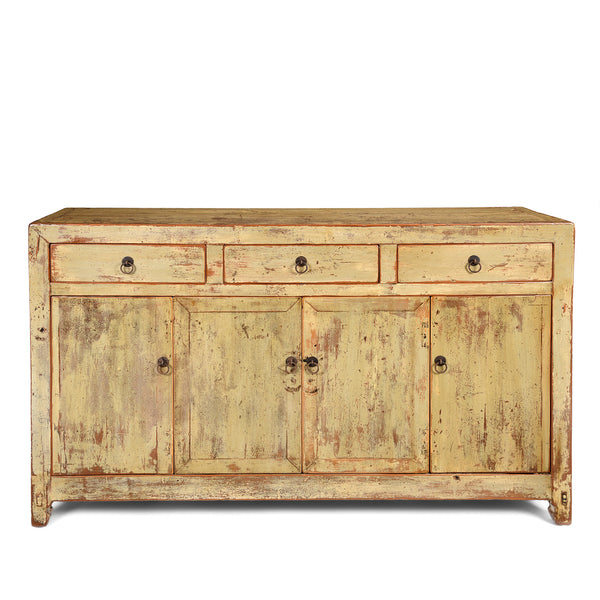 Chinese Grey Lacquer Sideboard Made From Reclaimed Wood