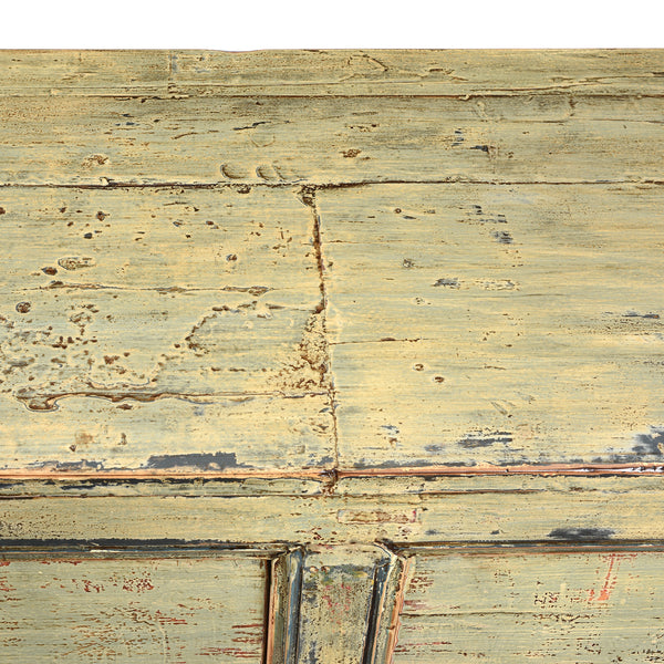 Green Lacquer Sideboard Made From Reclaimed Wood