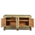 Green Lacquer Sideboard Made From Reclaimed Wood