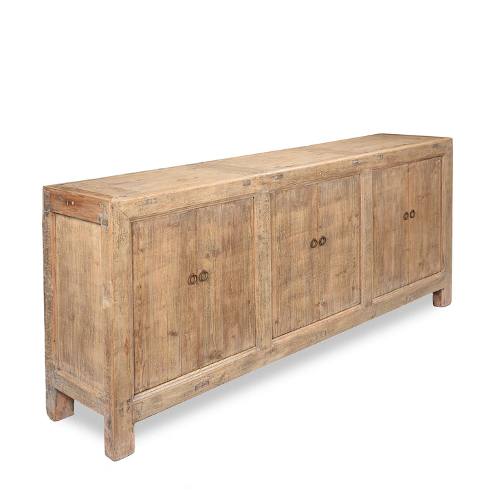 6 Door Mongolian Bleached Sideboard | Indigo Antiques