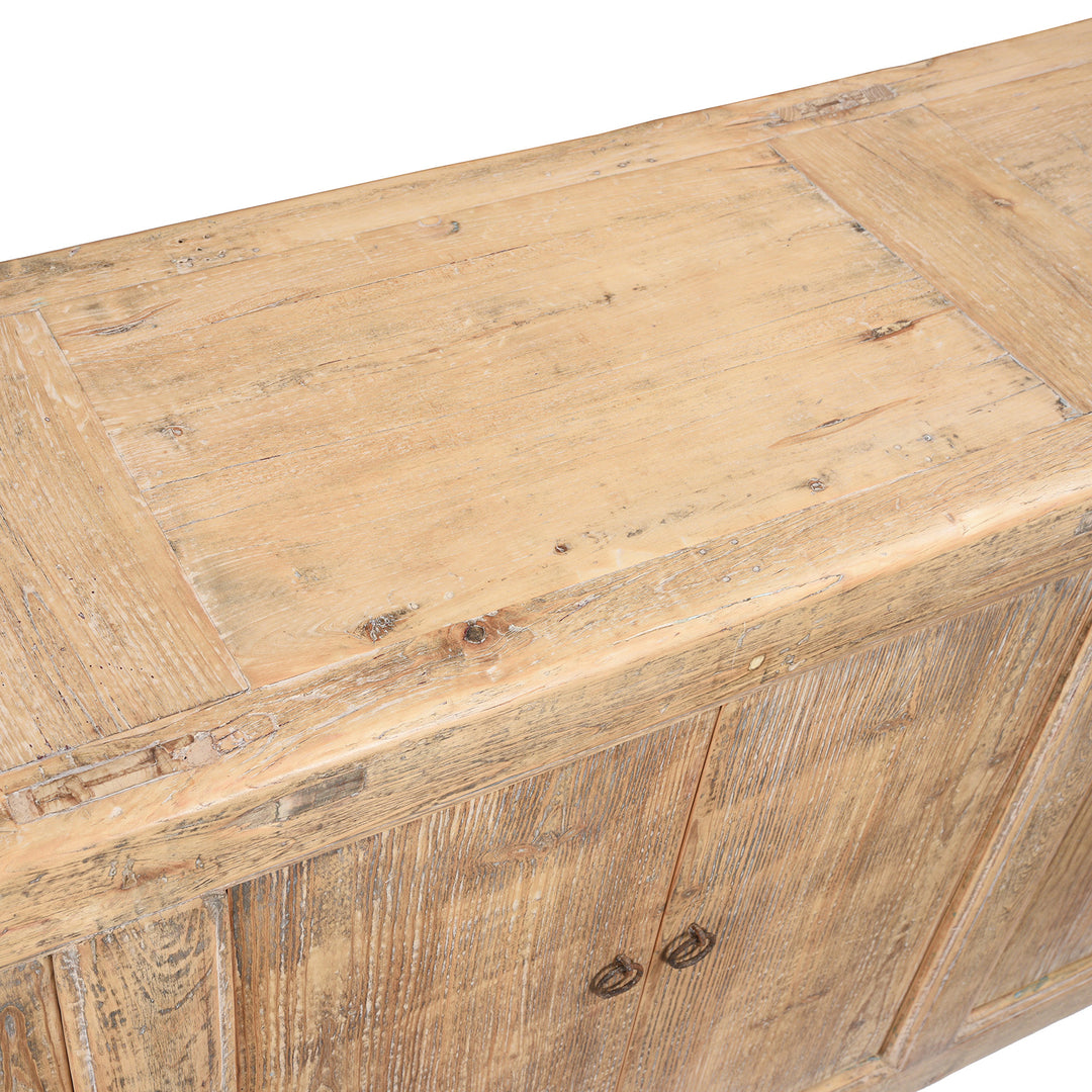 6 Door Mongolian Bleached Sideboard | Indigo Antiques